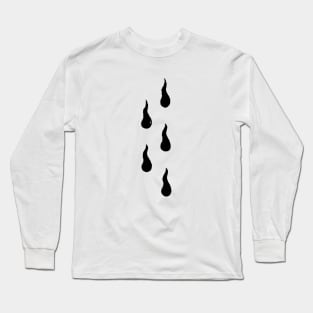 Flaming Drops Long Sleeve T-Shirt